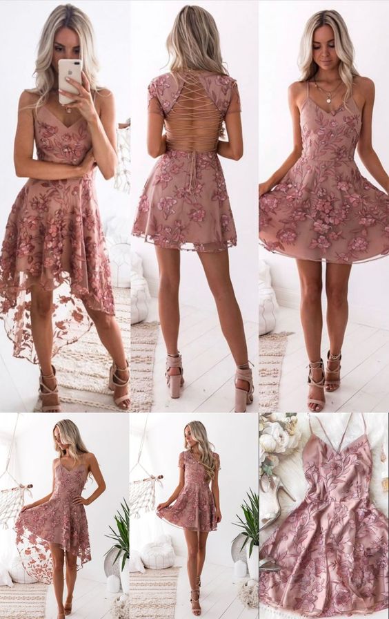 Blush Short Dresses, Blush Party Dresses homecoming DRESS cg11281