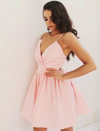 Charming Pink homecoming Dress, Sexy Sleeveless Cute Short Party Dress cg1140