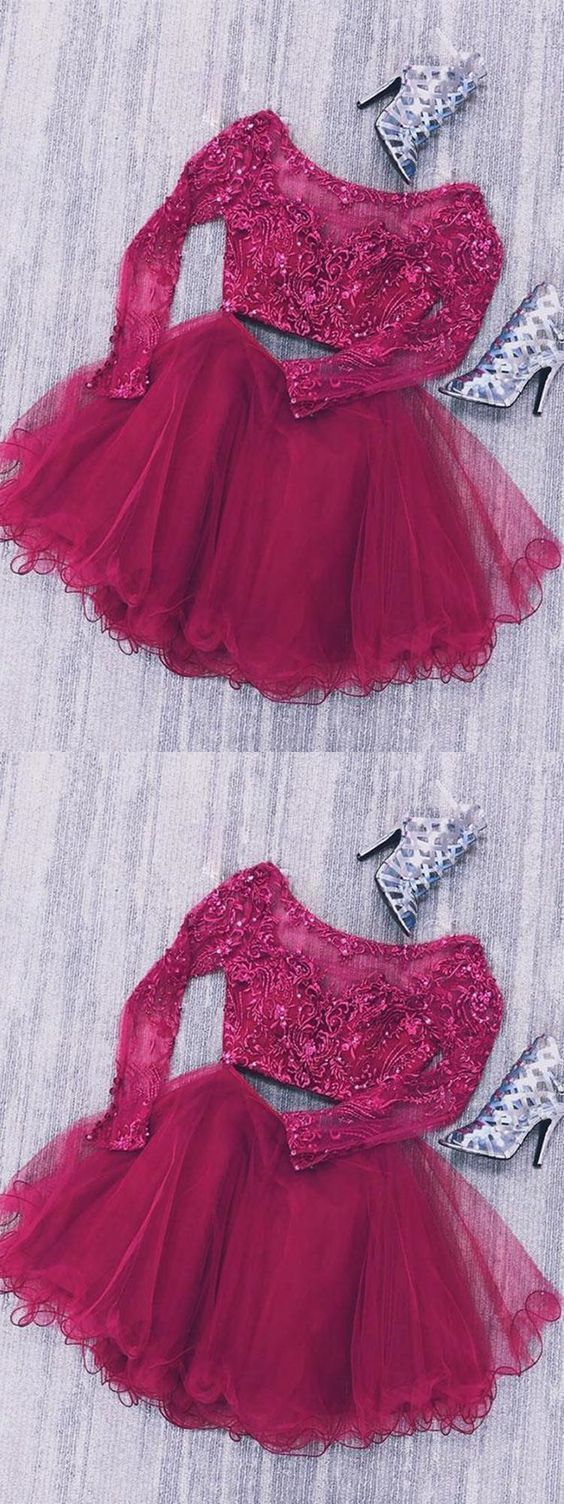 Burgundy Short Homecoming Dress cg11404
