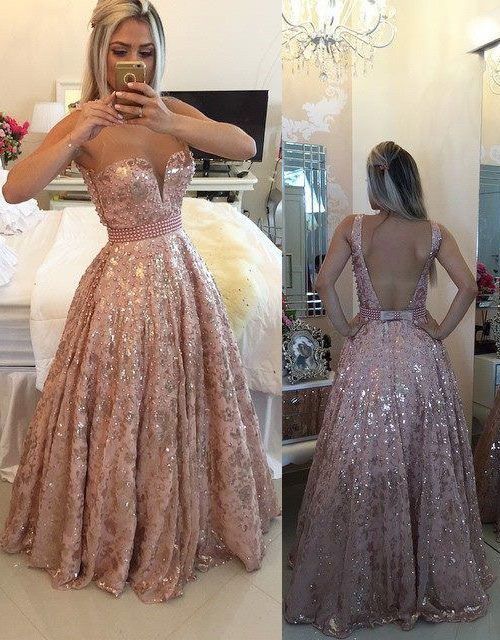 Hot Sell Backless Sheer Neck Long Prom Dresses Long Evening Dresses For Women cg11445
