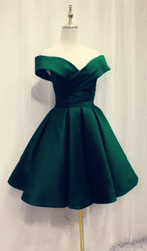 Short Emerald Green Homecoming Dresses cg11910