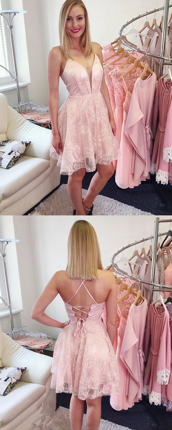 Charming Homecoming Dress,V-Neck Homecoming Dress cg12034