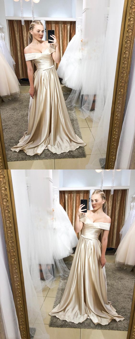 Charming Off The Shoulder Prom Dresses,Long Prom Dresses cg12056