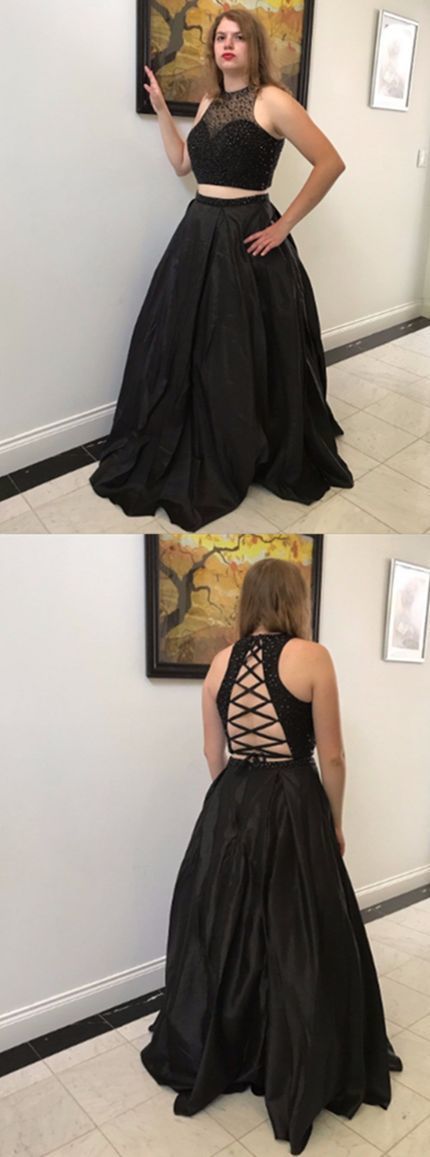 Elegant O-Neck A-Line Prom Dresses cg12059