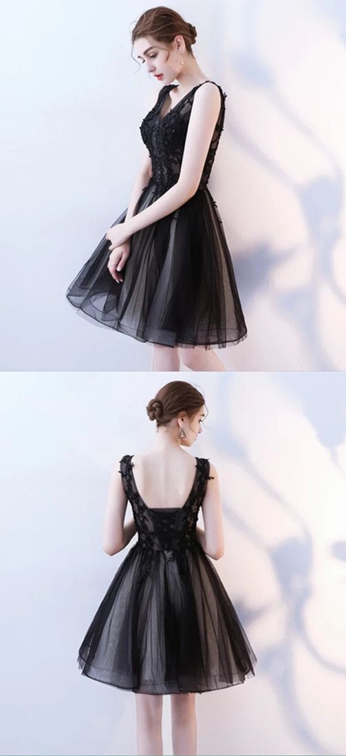 Black Pretty Short/Mini Homecoming Dress Pretty A-Line Homecoming Dresses,Graduation Dress cg12168