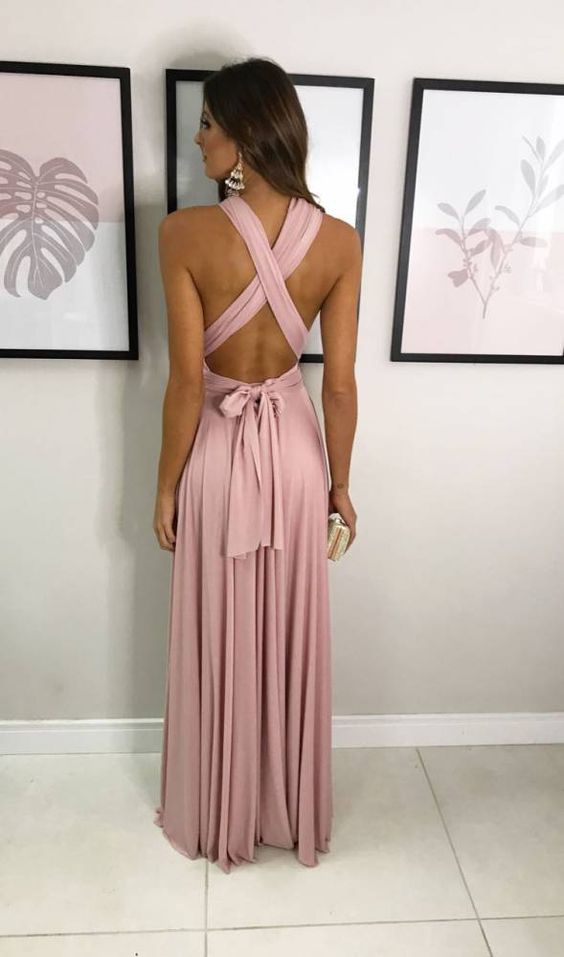 pink Prom Dress,V-Neck Prom Dresses,A-Line Prom Dress cg12396