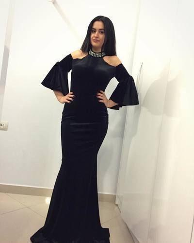 Mermaid Black Evening Dress, Formal Dress Prom Gowns, cg12785