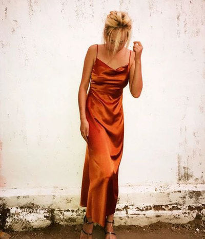 Spaghetti Straps Ankle Length Prom Dresses cg12879