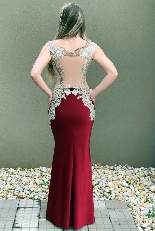 V Neck Mermaid Long Prom Dress cg13417