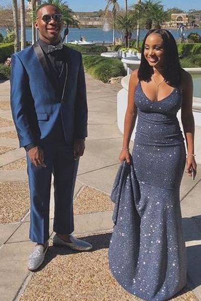 Floor-Length Sequined Sleeveless Prom Dresses cg13464