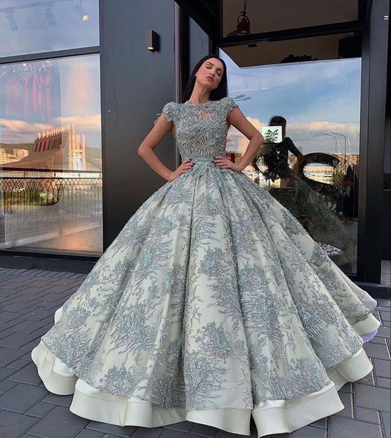 Ball gown Appliques Prom Dress cg13469