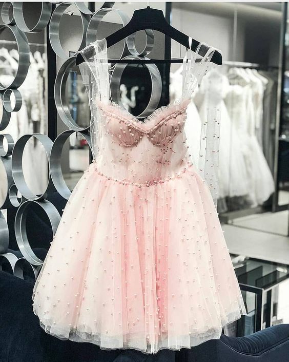 Sexy Beading Homecoming Dresses,Pink Homecoming Dress cg13792