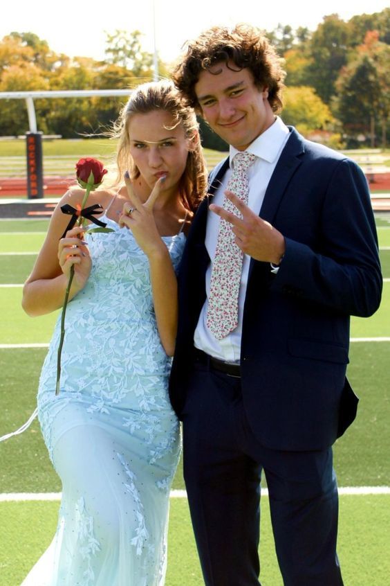 Light Blue Lace Mermaid Long Prom Dress cg13957