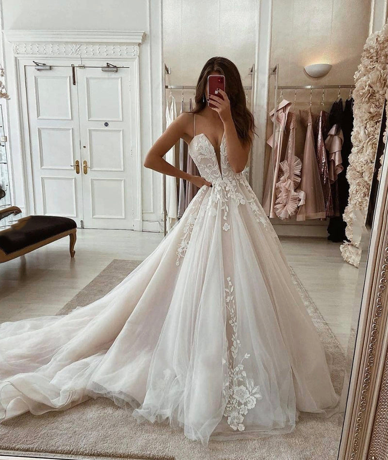 CUSTOM MADE TULLE LACE LONG PROM DRESS EVENING DRESS cg14085