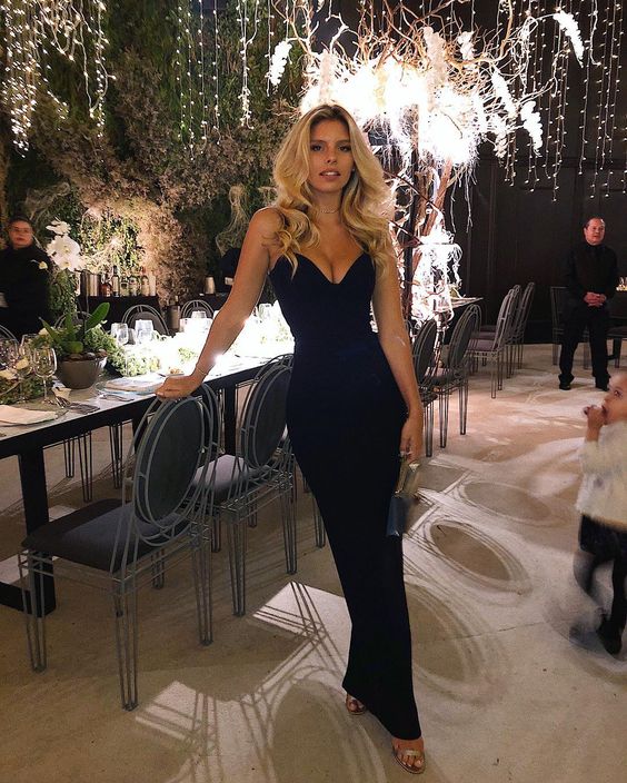 Black Evening Dress, Formal Prom Dresses cg14183