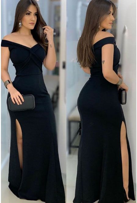 Floor-Length Prom Dress, Evening Dress black cg14220