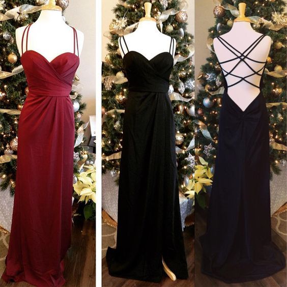 Simple Sweetheart Prom Dress, Cross Back Party Dress, Mermaid Long Evening Dress cg14329