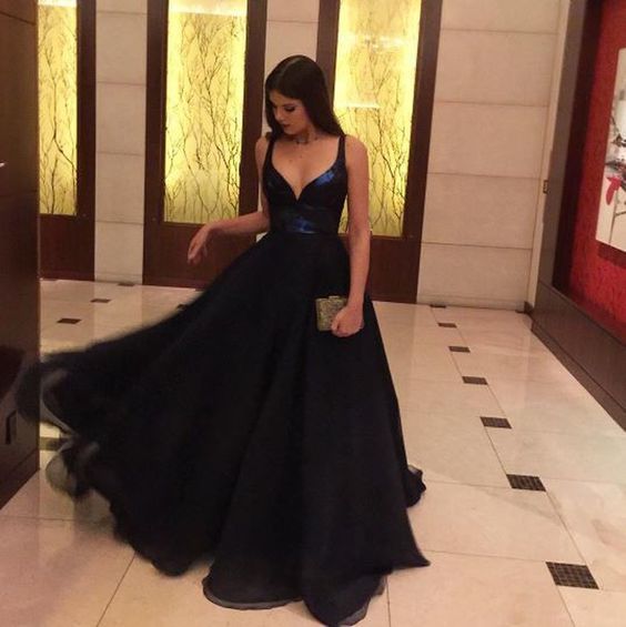 Sexy V Neck Long Prom Dress, Formal Evening Dress,Custom Made Evening Dress cg14776