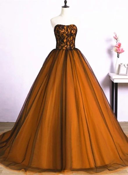 Beautiful Tulle A-Line Ball Gown Sweet 16 Party Dress, Long Prom Dress cg15150