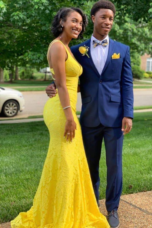 Spaghetti Strap V Neck Sleeveless Open Back Floor Length Prom Dresses cg15204