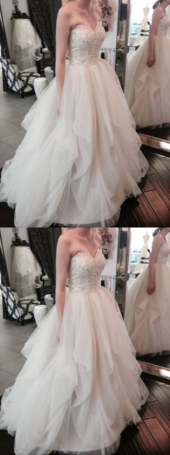 Sweetheart Tiered Tulle Long Prom Dress cg15308