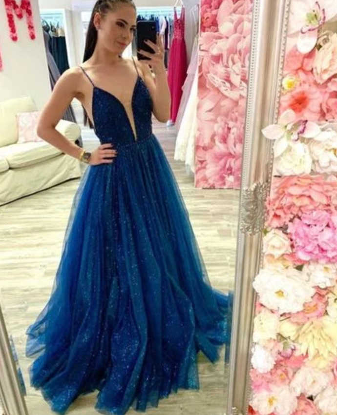 Newest Spaghetti Straps A-Line Prom Dresses, Evening Dress Prom Gowns, Formal Women Dress,Prom Dress cg15555