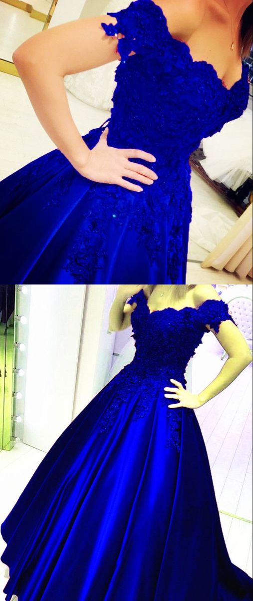 Princess Prom Dresses Lace Off Shoulder Ball Gown cg15616