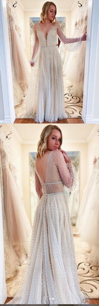 Charming Deep V-Neck A-Line Prom Dresses, Evening Dress Prom Gowns, Formal Women Dress,Prom Dress cg15975