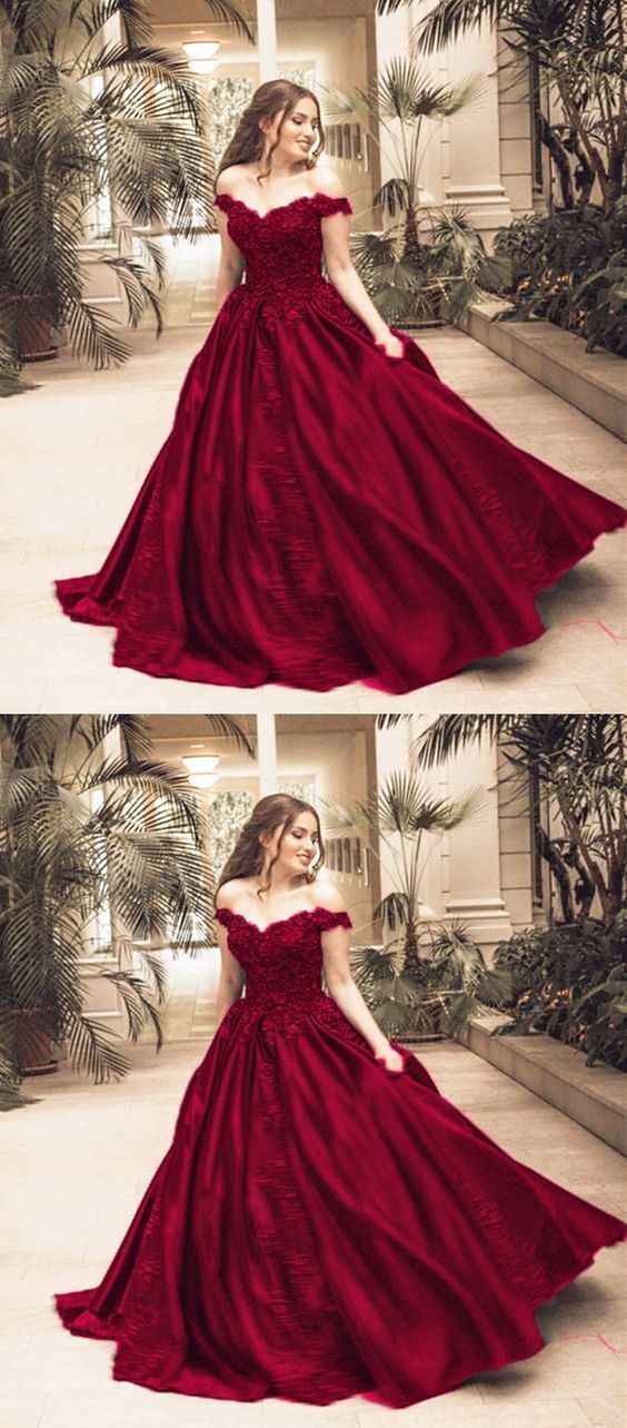 Gorgeous Lace Flower Beaded V-neck Prom Dress Ball Gowns cg15981