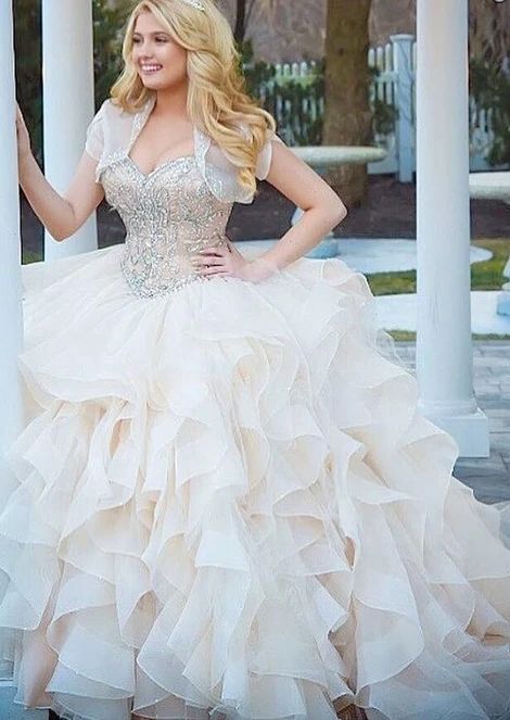 Ball Gown Quinceanera Dress with Beading,Long Prom Dress,Sweet 16 Dress cg16178