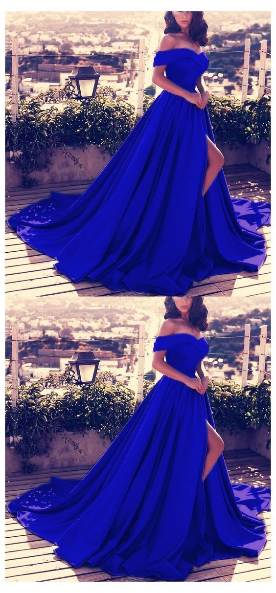 Off Shoulder Long Satin Prom Dresses Womens Formal Evening Gowns cg16399