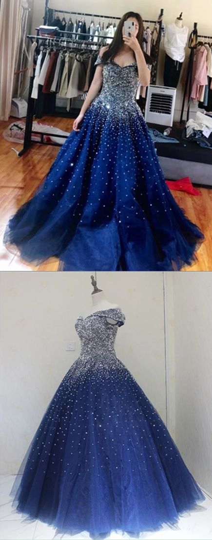 Ball Gown Royal Blue Prom Dress,Charming Evening Dress,Prom Dresses cg16470