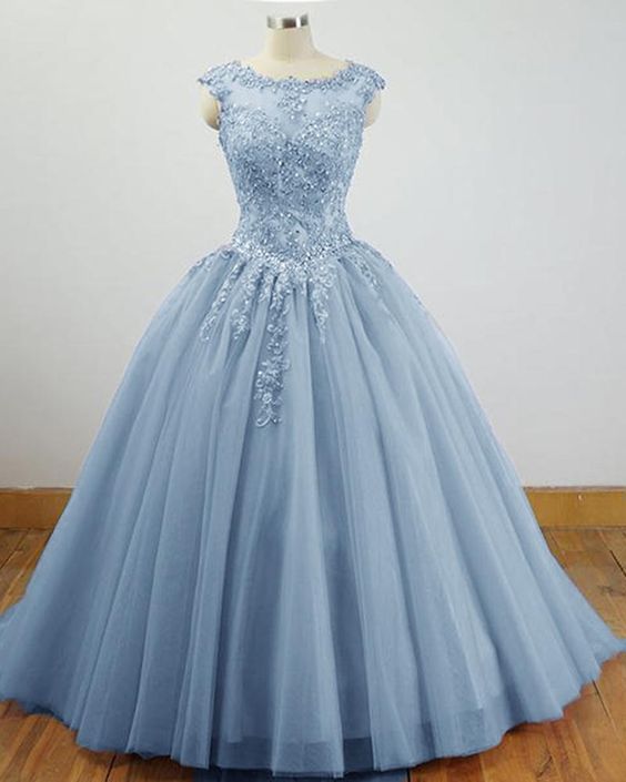Gorgeous Cap Sleeves Lavender Ball Gown Quinceanera Dresses Prom Dresses cg16479
