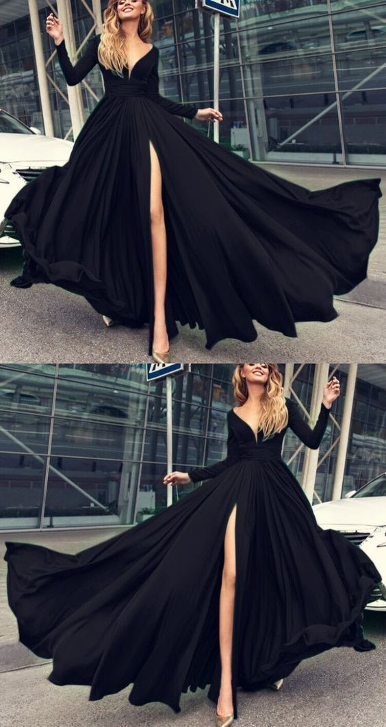 long sleeve evening Dress Prom Dress cg16522