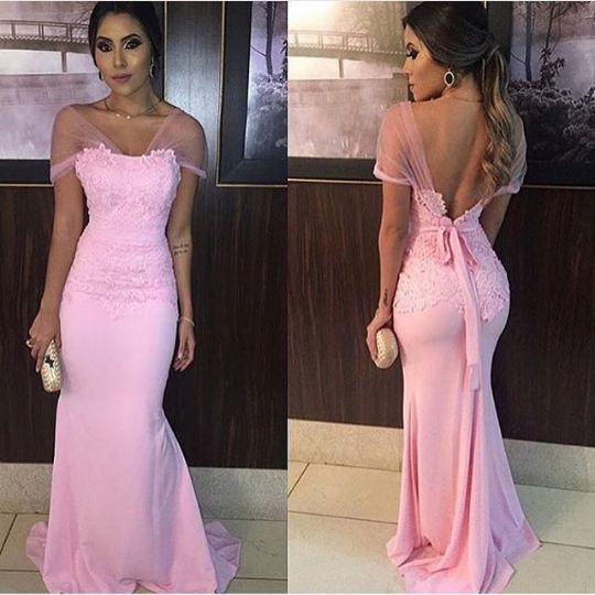 Long Prom Dresses Evening Dress pink cg16529