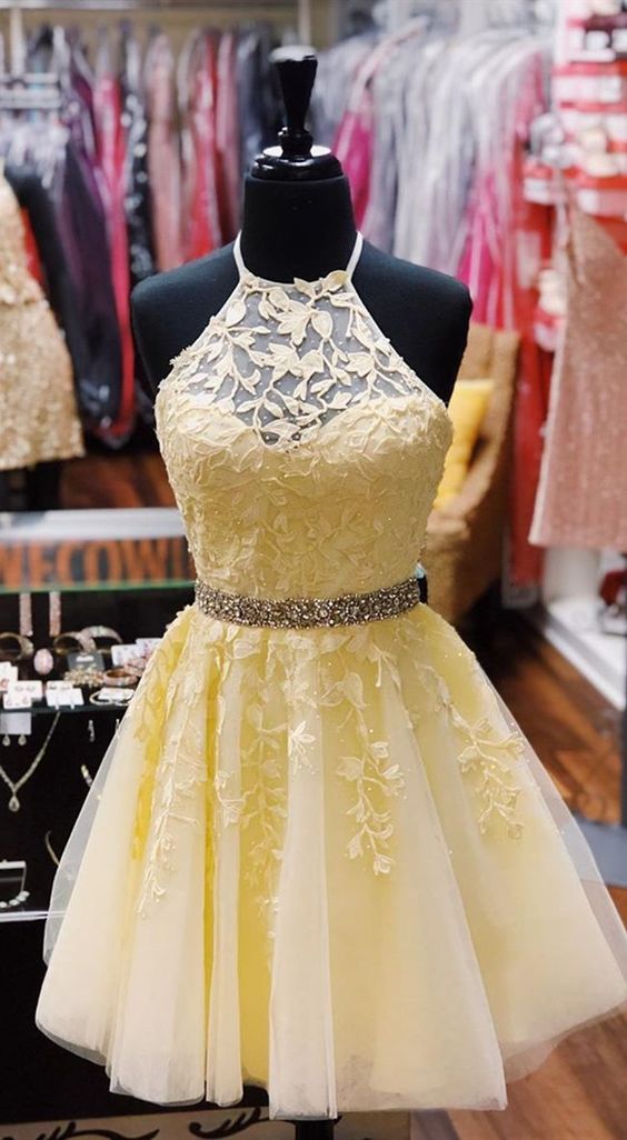 Homecoming Dresses yellow Wedding Party Dress cg16822