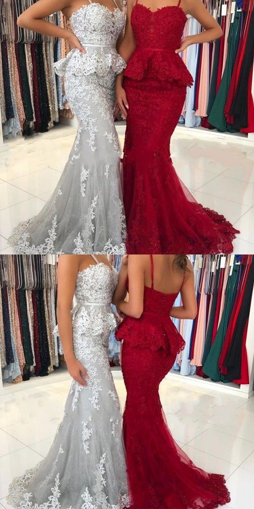 Red Evening Dresses Long Lace | Prom dresses evening wear online cg16900