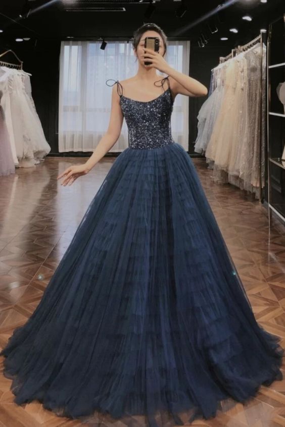 Straps Red Long Prom Dress with Beaded Bodice cg16977