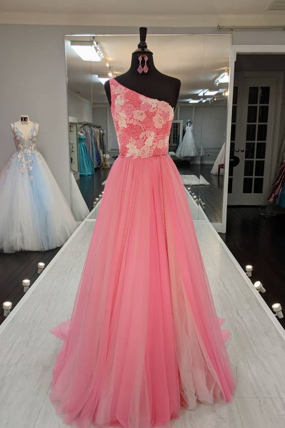 Hot Pink Formal Dress prom dress cg17046
