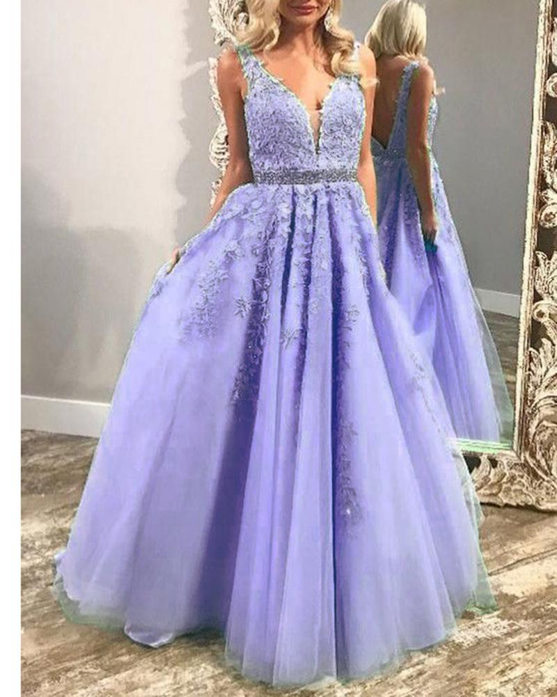 lunge V Neck Long Girls Pageant Dress Prom Graduation Gown prom dress cg17047