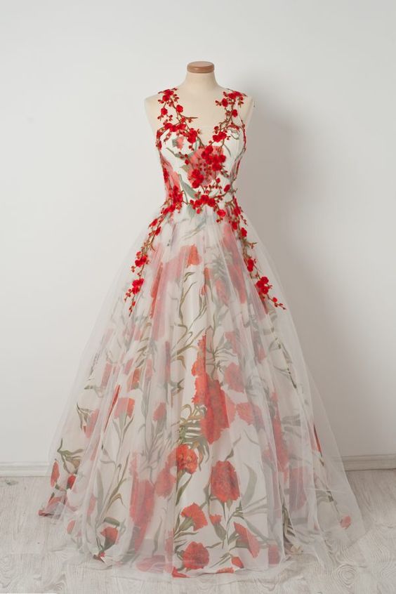 Vintage Long Prom Dress evening dress cg17098