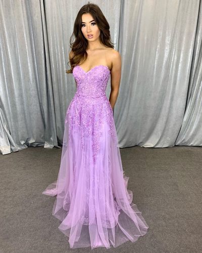 Charming Prom Dress,Sweetheart Prom Dress,Appliques Prom Dress cg17356