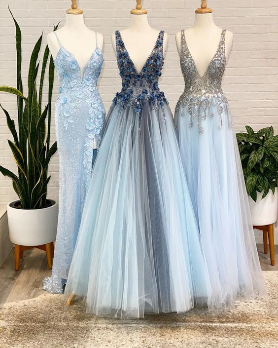 A line long tulle Prom Dresses cg17360