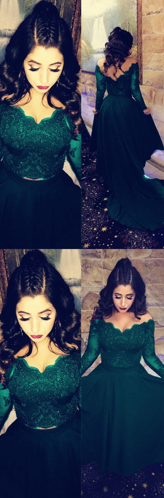 long Prom Dress lace evening gown cg17485