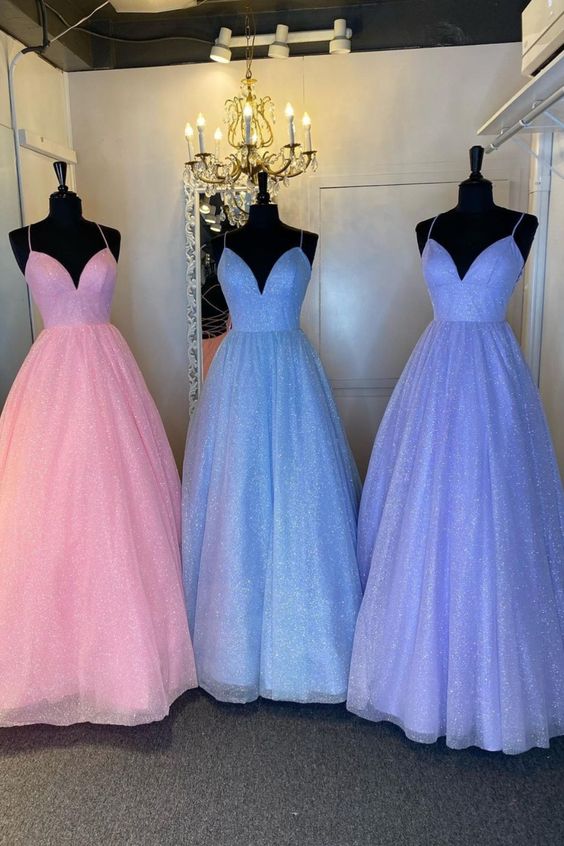 Priness A-line long prom dresses formal dresses 2021 cg17573