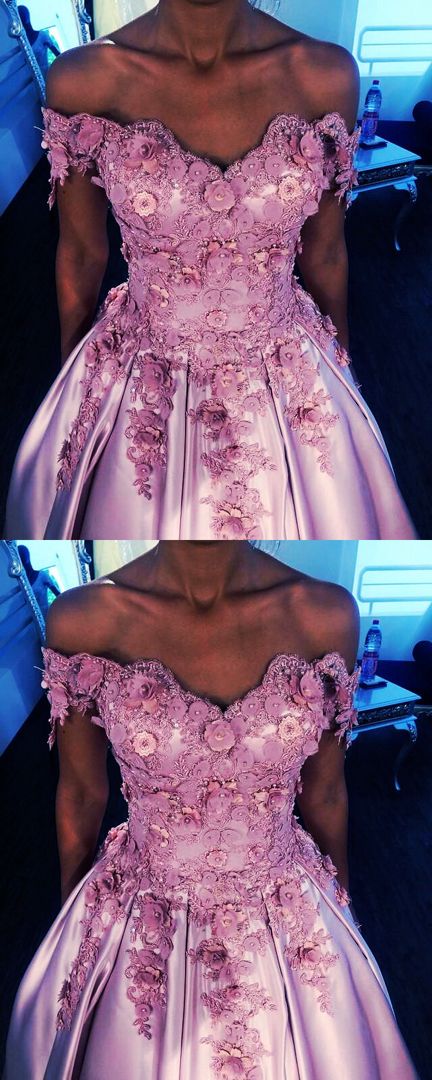 Mauve pink prom quinceanera dresses 3d flowers beaded satin ball gown for sweet 16 cg17635