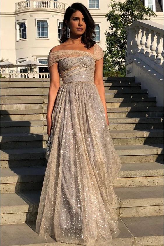 A-Line Sparkling Prom Dress Formal Evening Dresses cg17764
