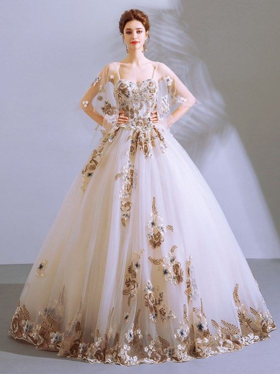 Girls Prom Dresses Appliques Embroidery Sweetheart Quinceanera Dress cg17878