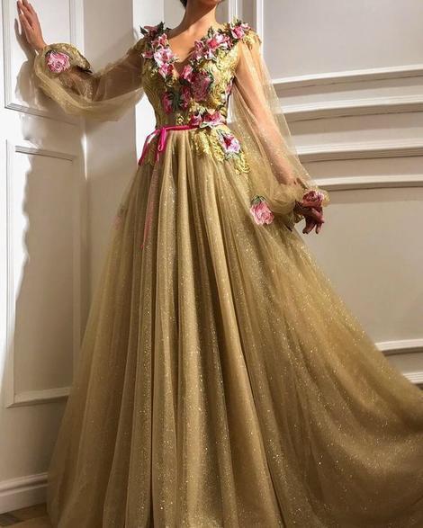 Evening Prom Dresses with Long Sleeves cg18058