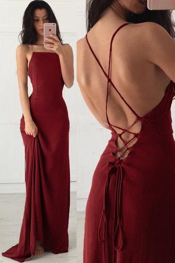 Sexy Backless Prom Dress Long, Evening Dress, Dance Dresses, Graduation School Party Gown cg18060